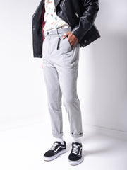 MODP Grey Roll Up Ankle Pants