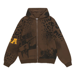 Letter Pattern Hoodie #V3460