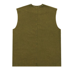 Letter Print Sleeveless T-Shirt Vest #V1303