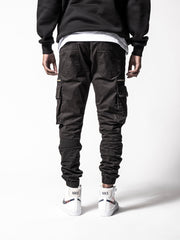 MODP Black Cargo Slim Fit Pants