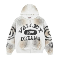 Letter Pattern Hoodie #V151