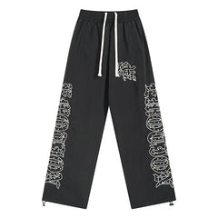 Rhinestone Nylon Pants