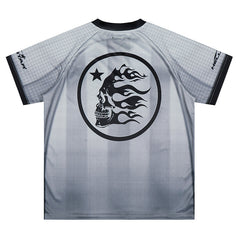 'Grey Stripes' Mesh Jersey