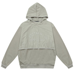 Letter Logo Splicing Hoodie