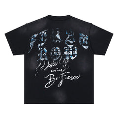Blue Flame Skull Tee