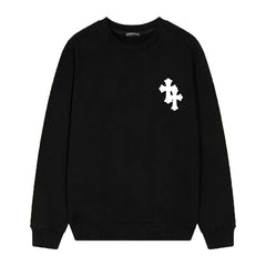 Letter Cross Pattern Sweatshirt #D19