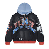 Letter Pattern Hoodie #V153
