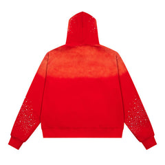 Rhinestone Letter Pattern Hoodie #VA02