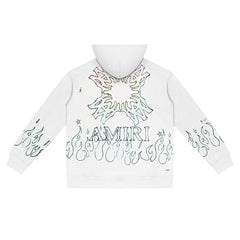 Letter Pattern Hoodie #V5899