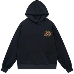 Letter Cross Pattern Hoodie #B67