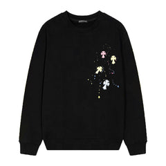 Letter Cross Pattern Sweatshirt #D01
