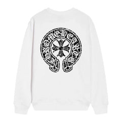 Letter Cross Pattern Sweatshirt #D20