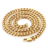 Men's Stainless Steel Cuban Necklace #CHA026