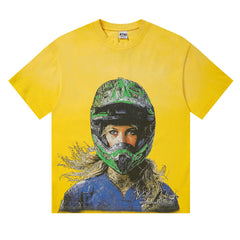 Race Car Driver Printed T-shirt #V1116