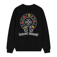Letter Cross Pattern Sweatshirt #D22