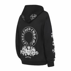 CH Letter Cross Pattern Hoodie #L3111