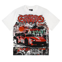 Racing Car Pattern T-shirt #G1186/G3186