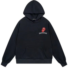 Letter Cross Pattern Hoodie #B63