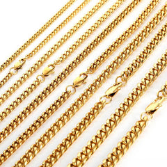 Men's Stainless Steel Cuban Necklace #CHA026
