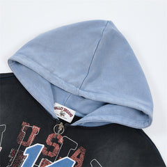 Letter Pattern Hoodie #V153