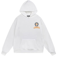Letter Cross Pattern Hoodie #B103