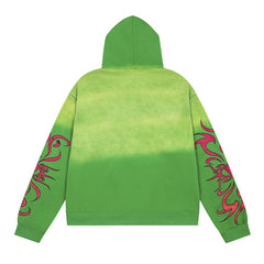 Rhinestone Letter Pattern Hoodie #VA03
