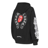 CH Letter Cross Pattern Hoodie #K25
