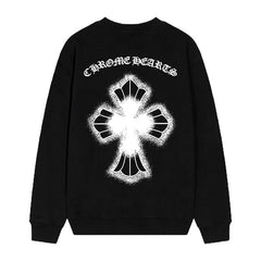 Letter Cross Pattern Sweatshirt #D09