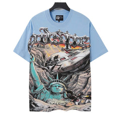 Alien Spaceship Printed T-shirt #G5189