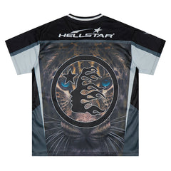 Panther Print Mesh Jersey