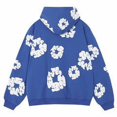 The Cotton Wreath Hoodie Blue