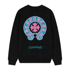 Letter Cross Pattern Sweatshirt #D28