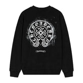 Letter Cross Pattern Sweatshirt #D13