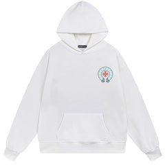 Letter Cross Pattern Hoodie #W15