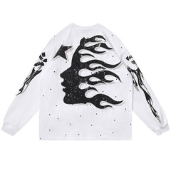 Racer Vintage Black Long Sleeve Tee