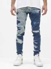MODP Bleached on Blue Jeans