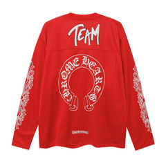 CH Mesh Cross Print Long Sleeved T-shirt #C1003