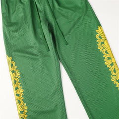 CH Mesh Cross Print Pants #C1004