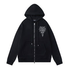Pattern Letter Hoodie #7227