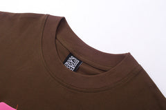Number T-Shirt Brown