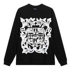 Floral Logo Print Long Sleeve T-Shirt