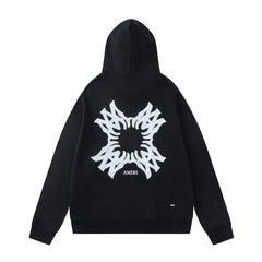 Pattern Letter Hoodie #7226