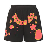 Letter Star Pattern Shorts #S233