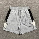 Five-Pointed Star Letter Embroidery Shorts
