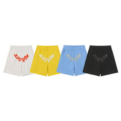 Letter Pattern Shorts #S232 Black