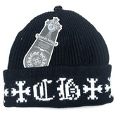 CH Letter Pattern Knit Hat