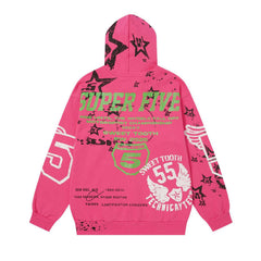 Letter Pattern Hoodie #239