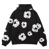 The Cotton Wreath Hoodie Black
