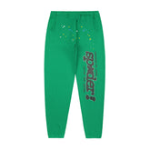 Letter Pattern Rhinestones Pants #S239k