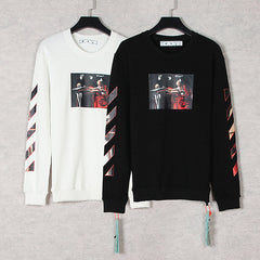 Caravaggio Oil Painting Print Round Neck Pullover Sweatshirts